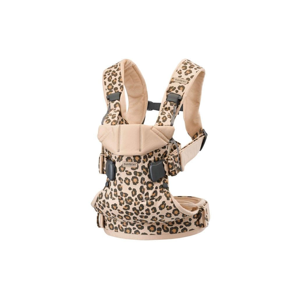 Portador de bebê BabyBjörn One Cotton Bege/Leopard