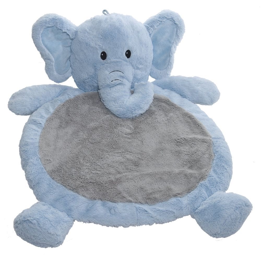 Tapete de bebê Mary Meyer Bestever Blue Elephant 31 x 23 polegadas