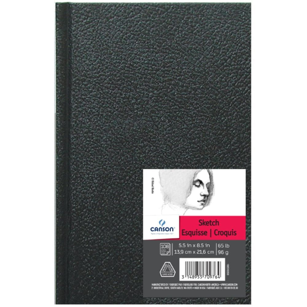 Caderno de esboços Canson Artist Series, capa dura, 14x21cm, 108 folhas