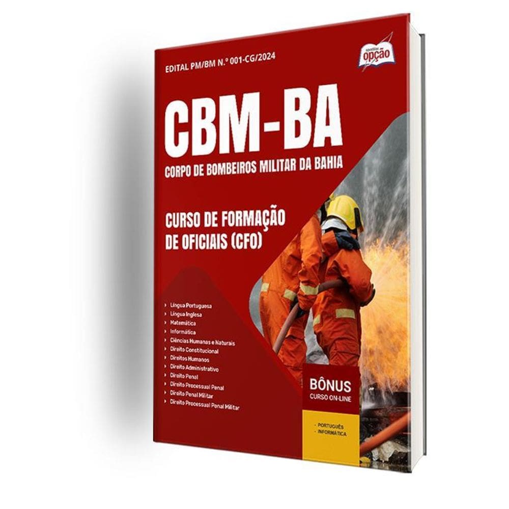 Apostila Concurso Cbm Ba 2025 - Curso Formação Oficiais Cfo