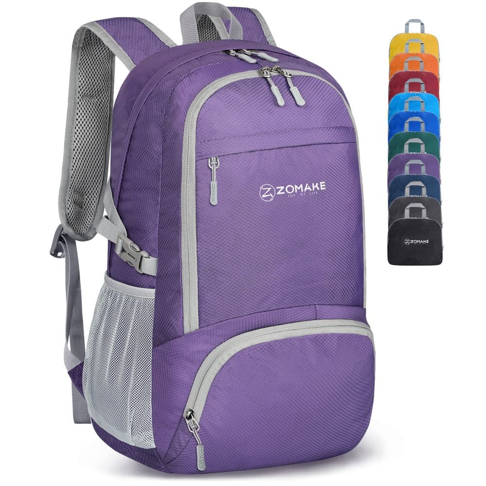 Mochila ZOMAKE, leve, embalável, de 30 litros para caminhadas e viagens