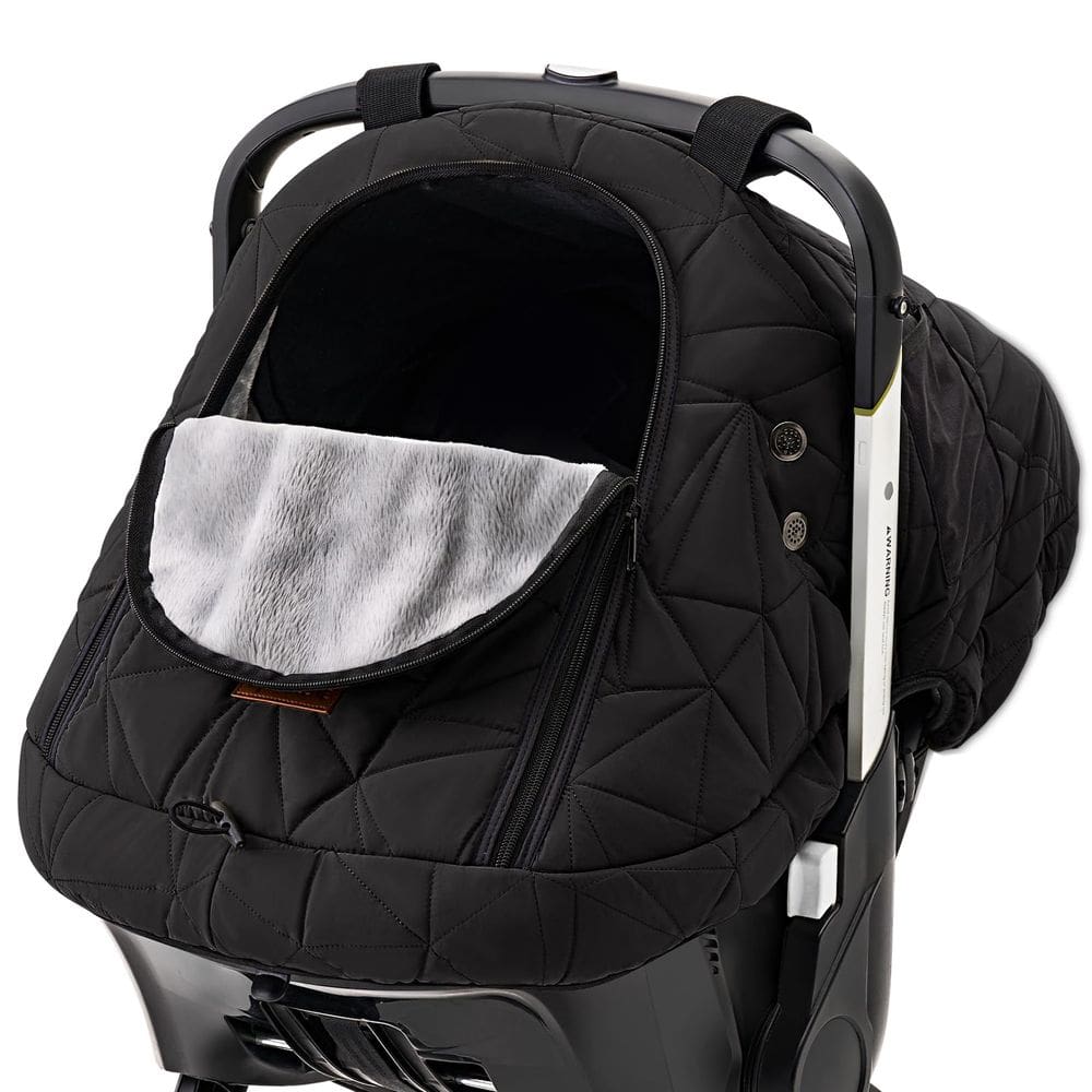 Capa de assento de carro Sprouterie Winter impermeável para bebês preta