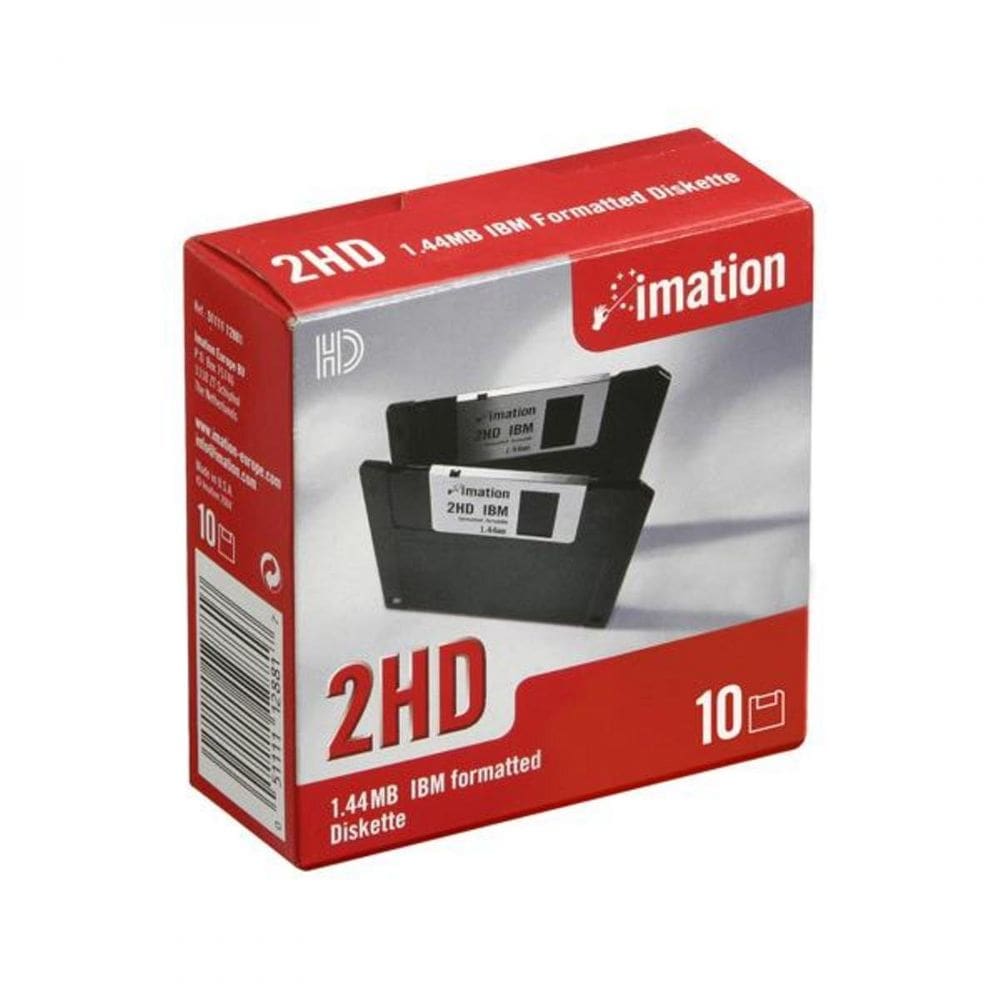 Disquete Imation 2Hd IBM 1.44MB Cx. Com 10 Unidades