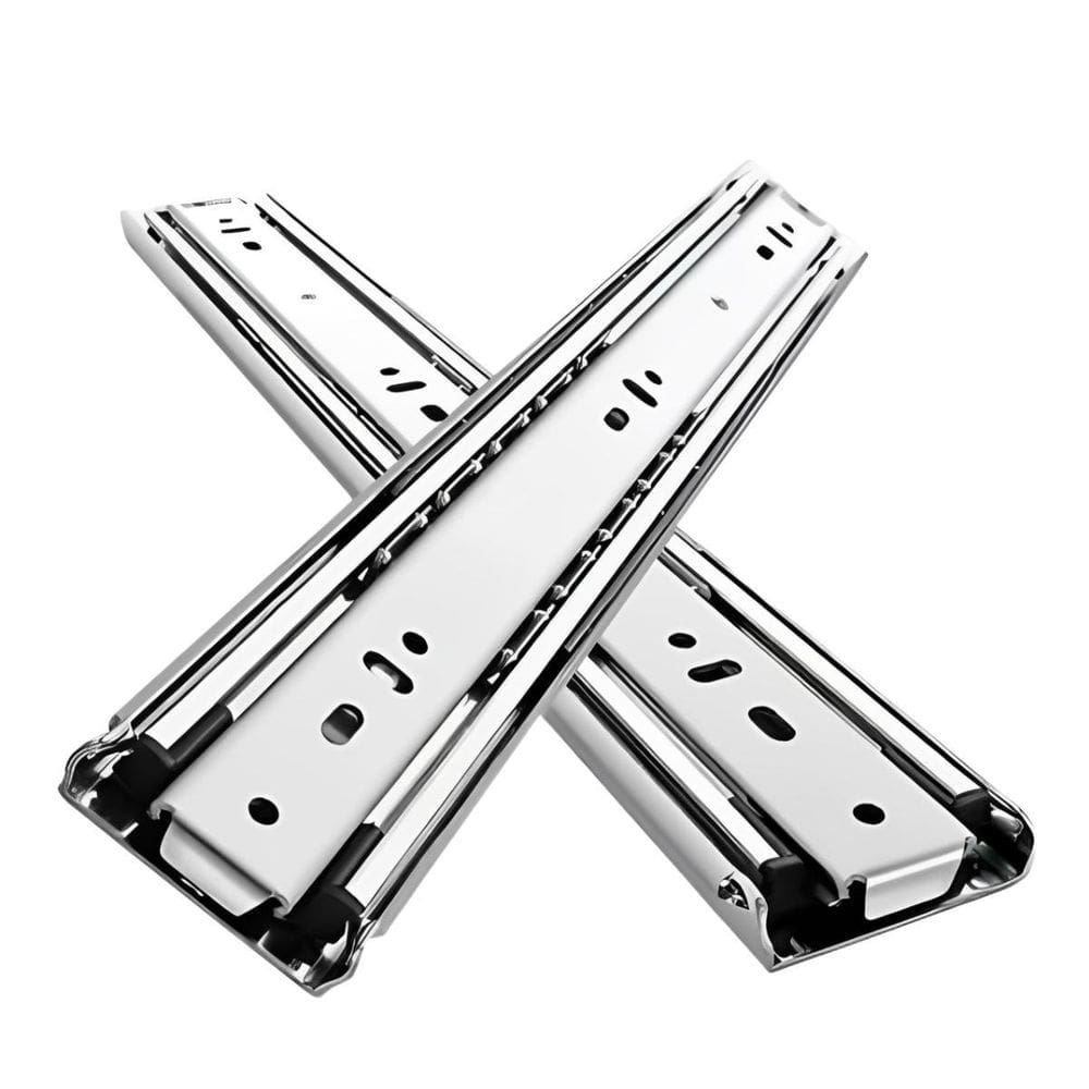 Kit 2 Corrediças Gaveta Telescópica Light 25Cm Com Parafusos