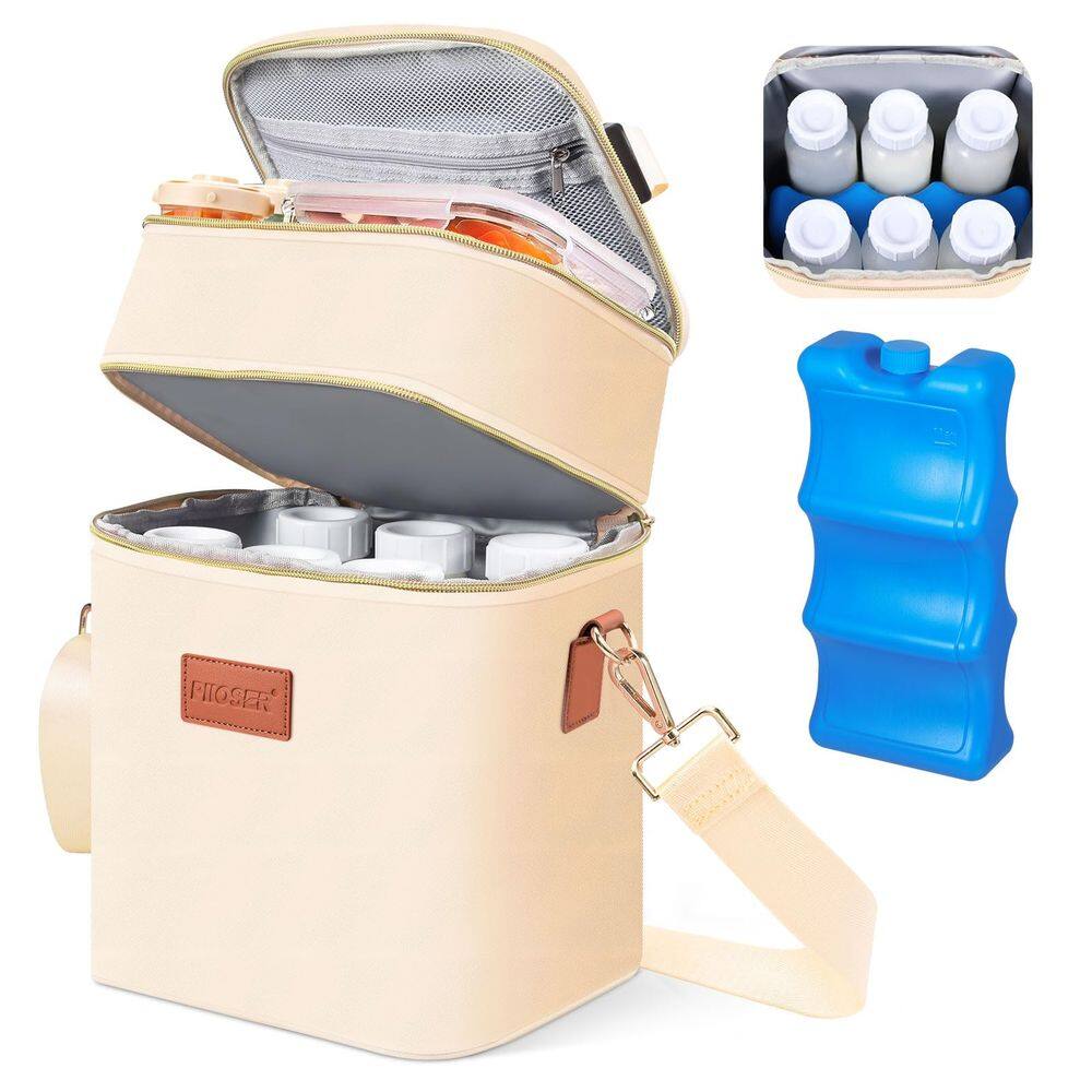 Saco refrigerador de leite materno PIIOSER serve para 6 mamadeiras de 250 ml