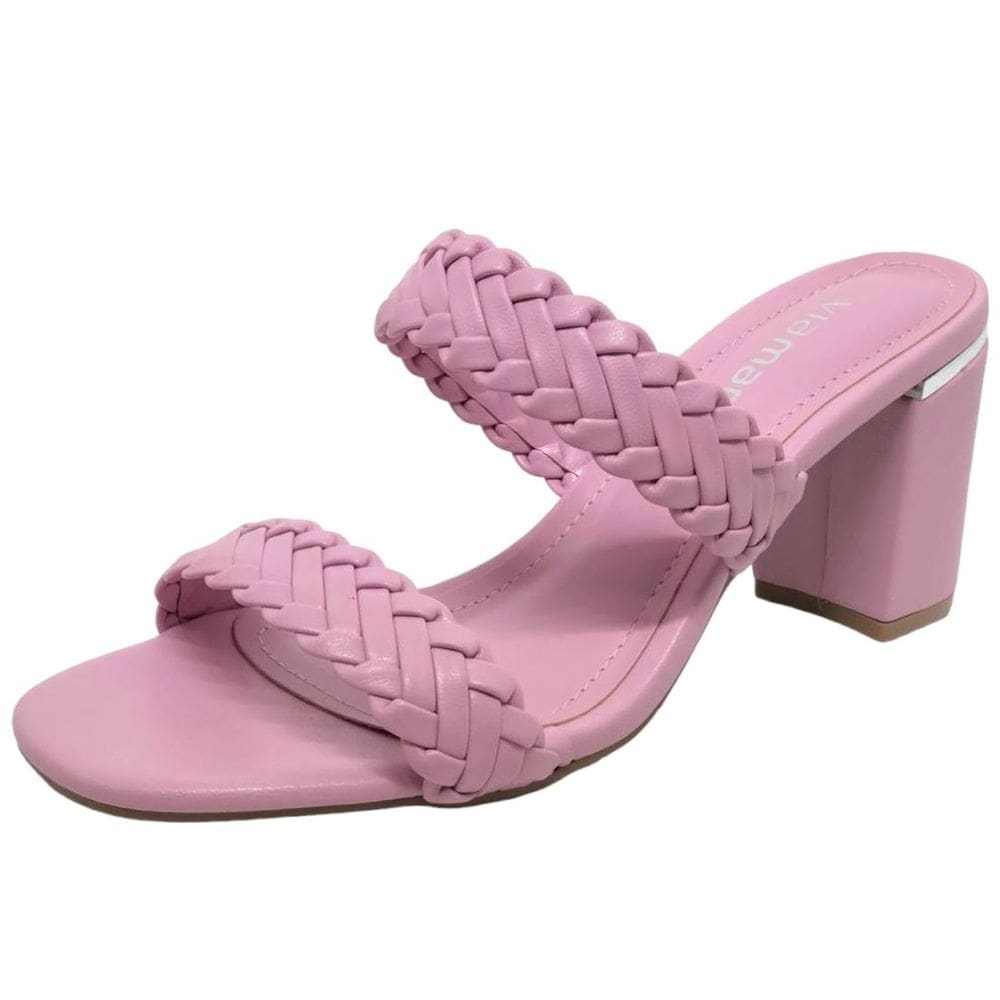 Tamanco Salto Medio Feminino Moderno Via Marte