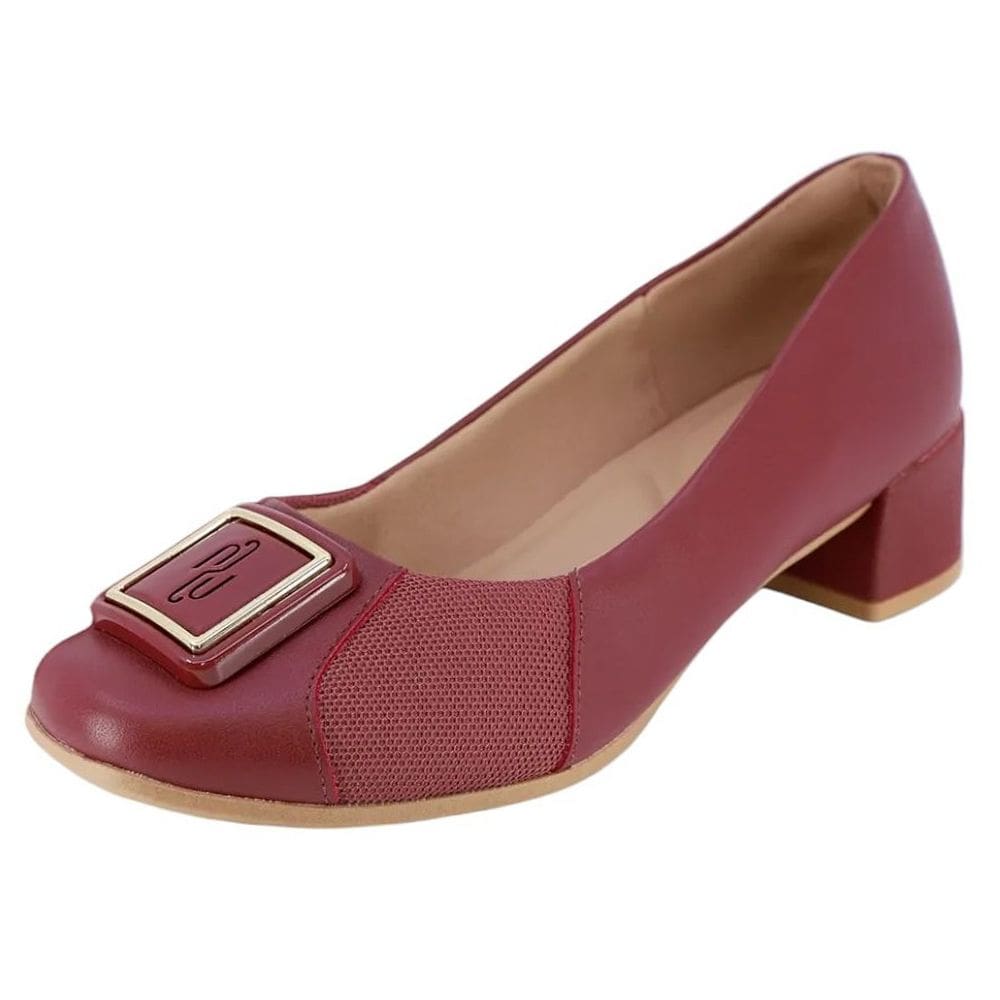 Sapato Feminino Conforto Elegante Salto Baixo Usaflex