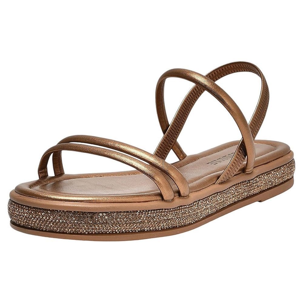 Sandália Feminina Flatform Versátil Moderno Via Marte