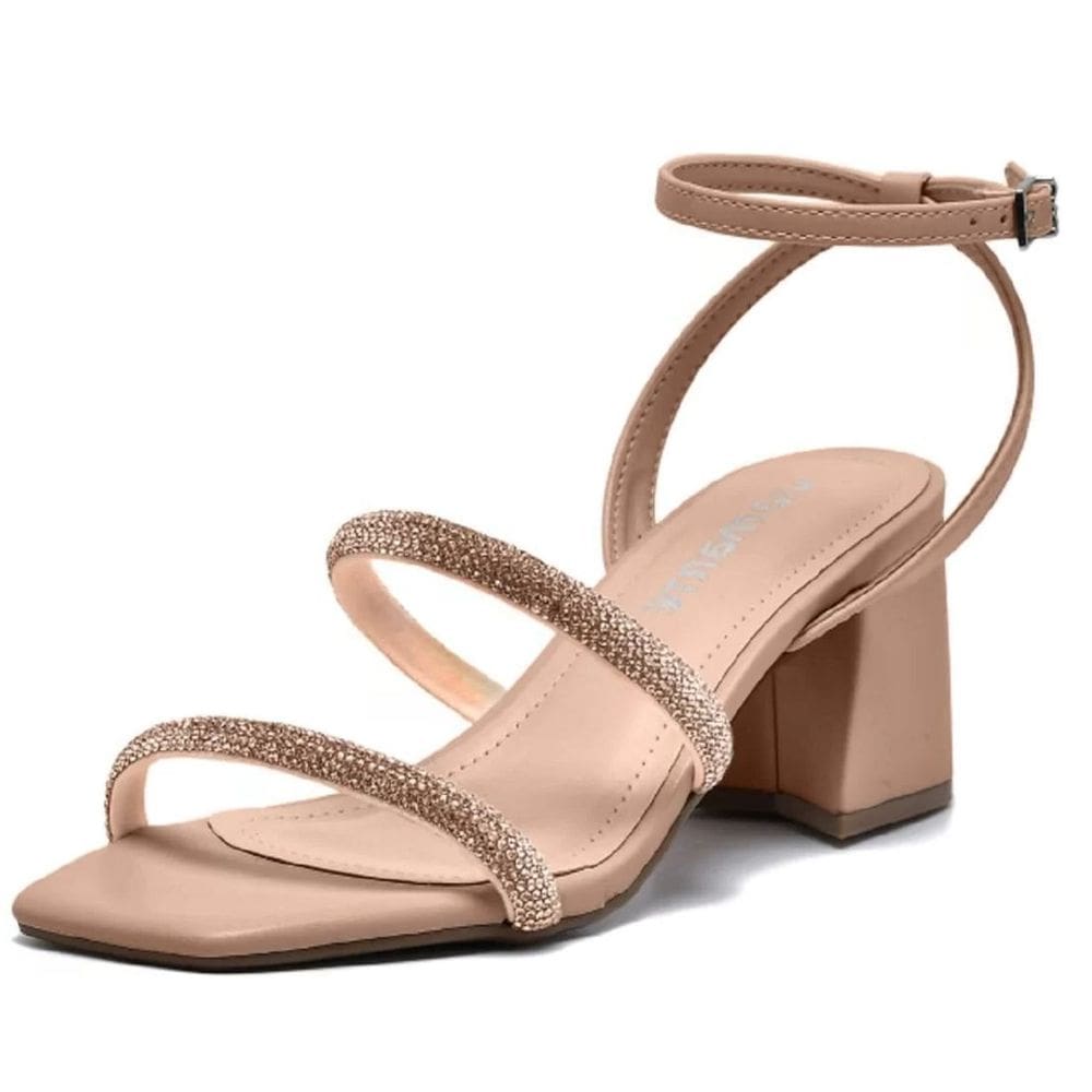 Sandalia Feminina Estilosa Salto Medio Via Marte 23-10113