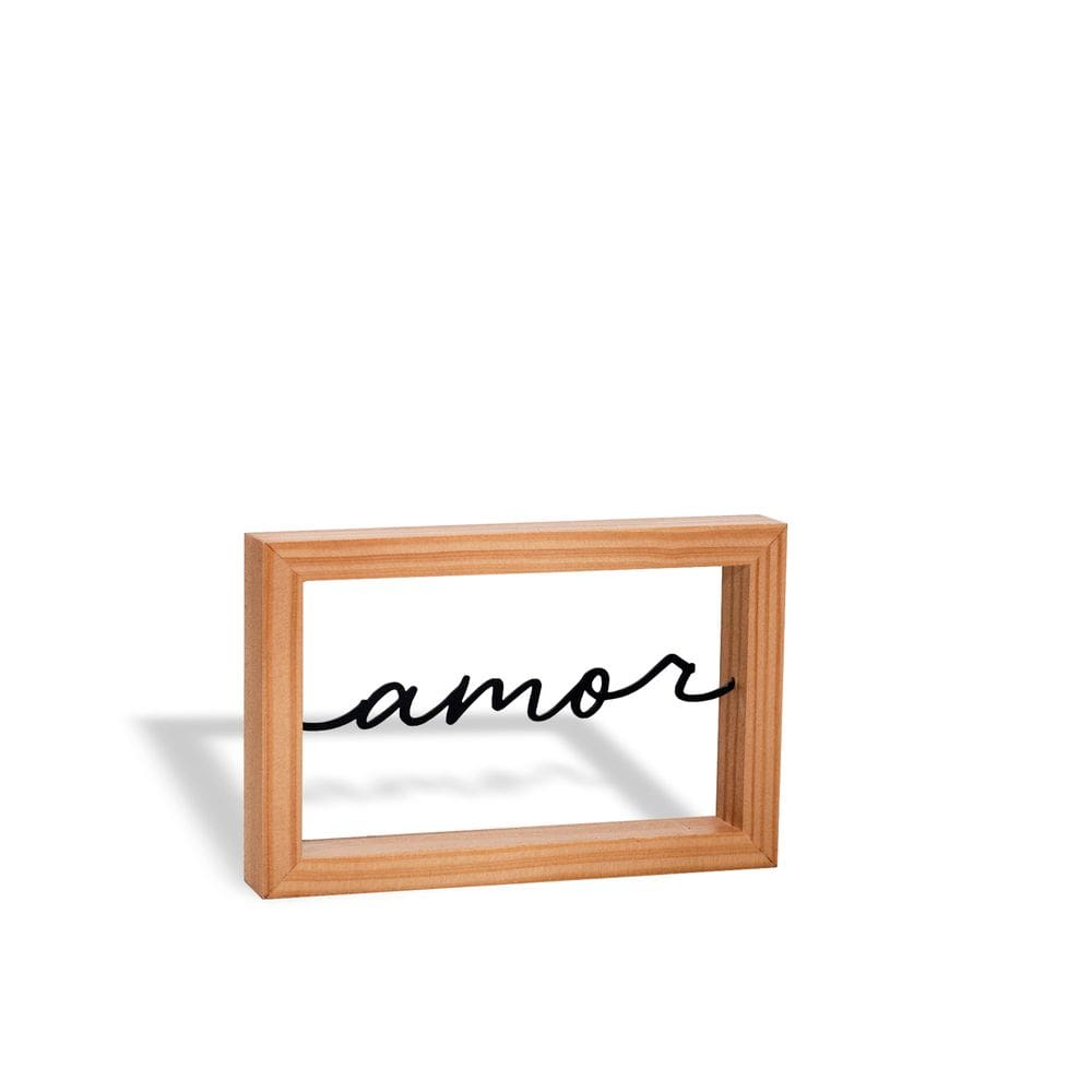 Escultura Com Moldura Amor 20Cm