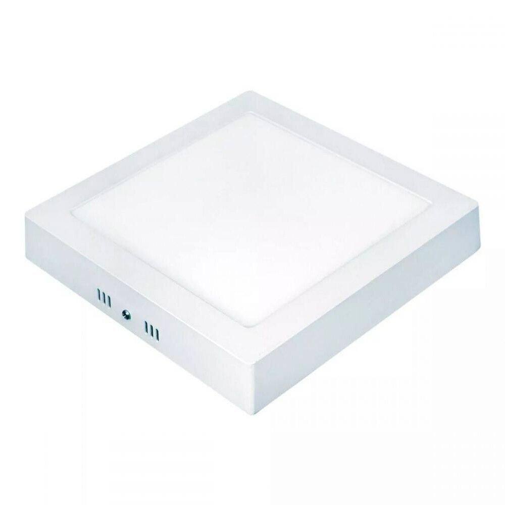 Painel Plafon Led de Sobrepor Taschibra Quadrado Lux 18W, Branco 4000K