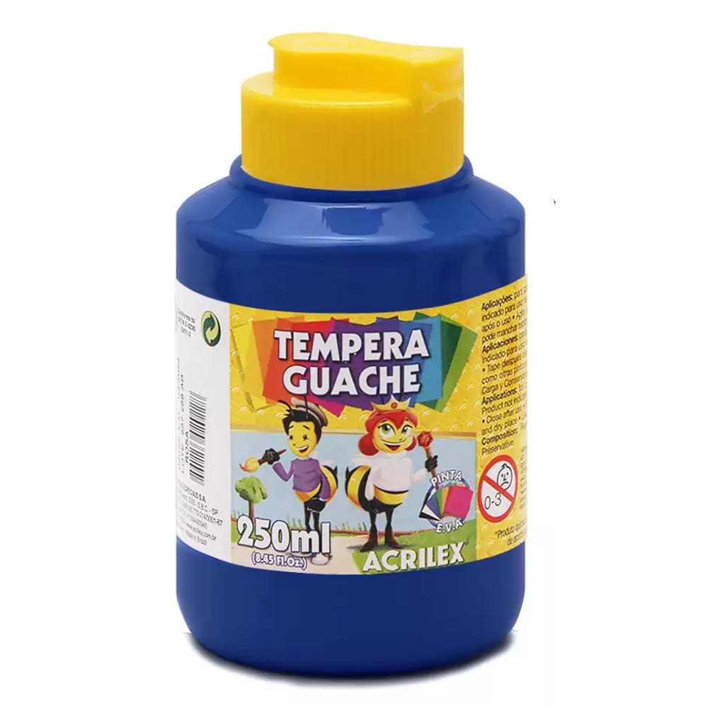 Tinta Tempera Guache 250ml Azul 559 Acrilex