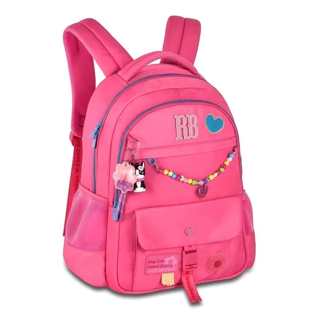Mochila Costas 17 Rebecca Bonbon Crinkle Rosa Clio