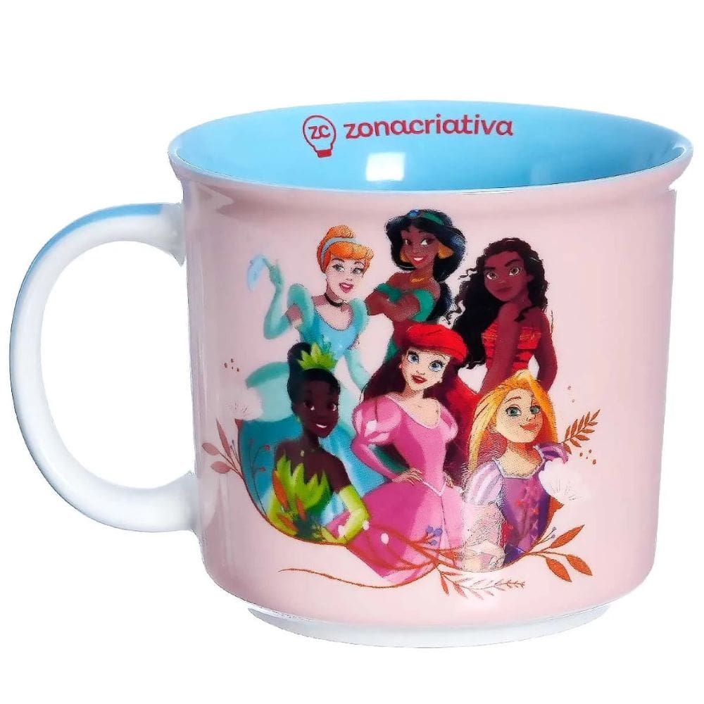 Caneca Tom Princesas Disney 350ml Zona Criativa