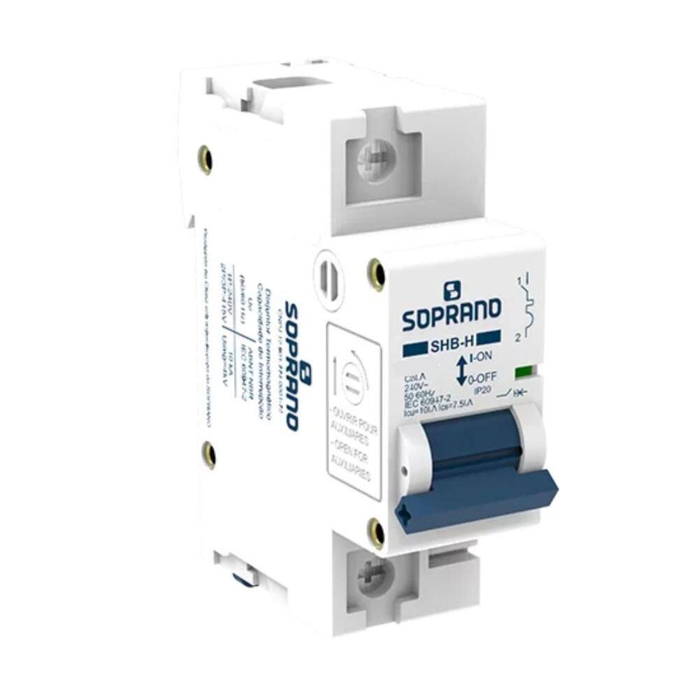 Disjuntor Monopolar Soprano SHB1 H-80A - 10 kA