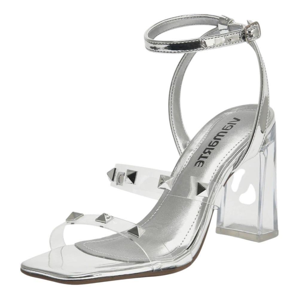 Sandália Feminina Salto Alto Translúcida Conforto Via Marte