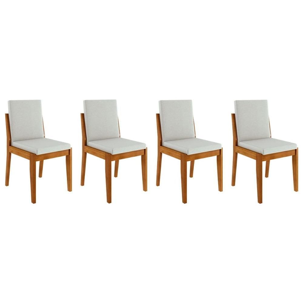 Cadeira de Cozinha Lady Kit 4 Uni Natural - Nesher