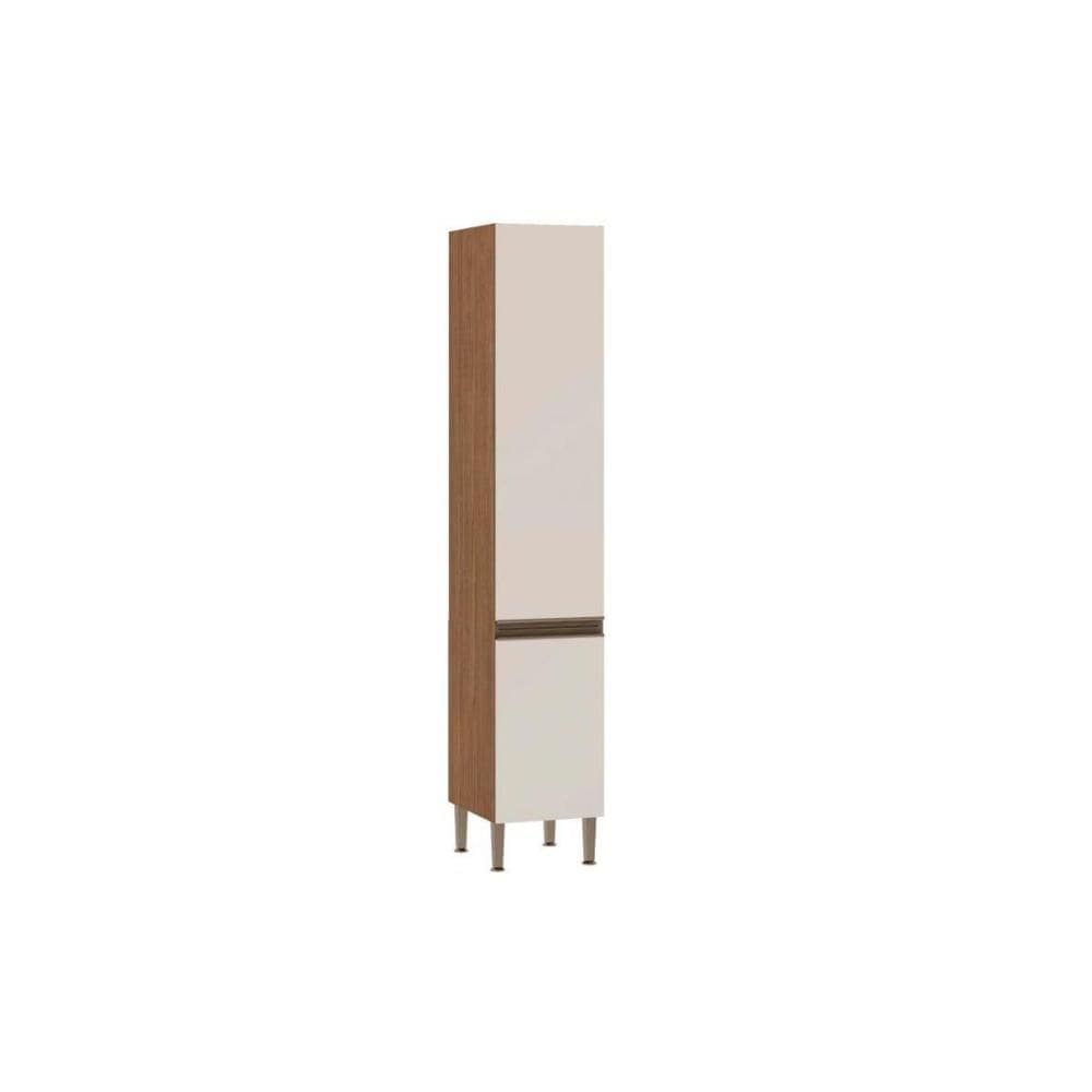 Paneleiro de Cozinha Modulado Conecta c/ 1 Porta Ebano/Off White - Genialflex