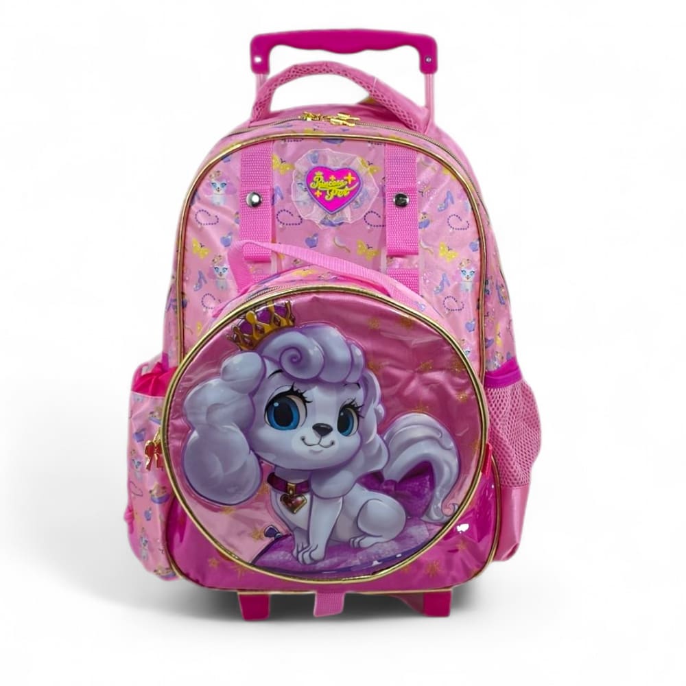 Mochila infantil rodinha lancheira presa fuseco PET Sweety