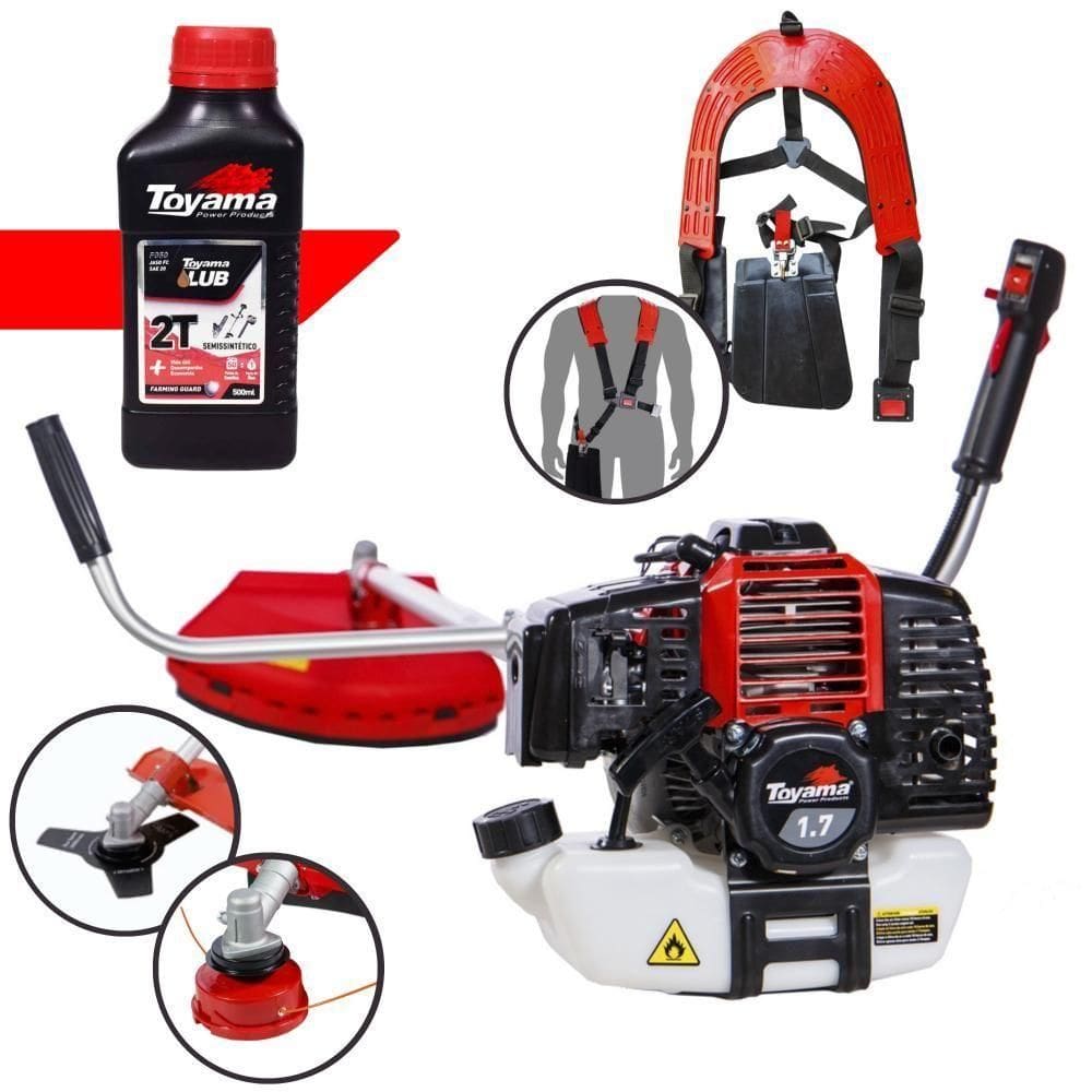 Roçadeira Alta Performance Toyama Rt43l + óleo 2 Tempos Fg50