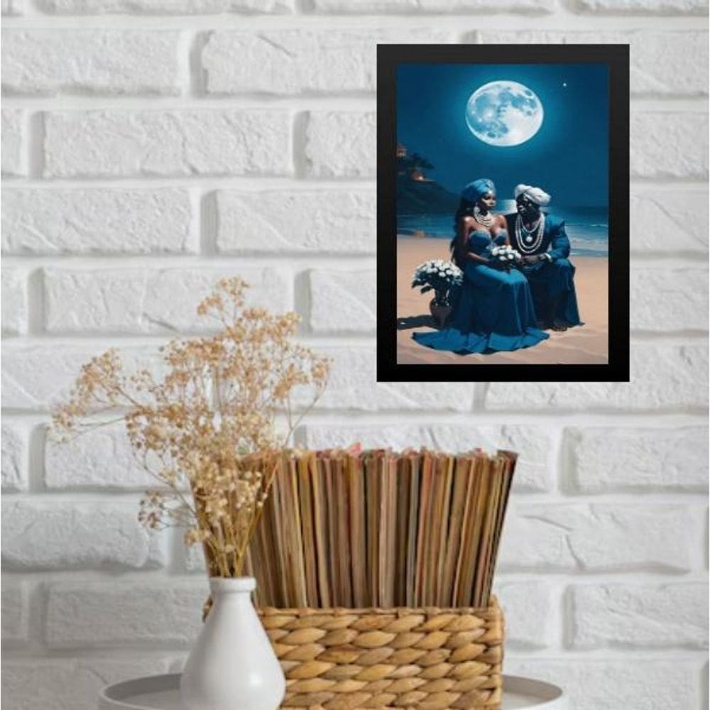 Quadro Decorativo Iemanjá E Ogum 45X34Cm