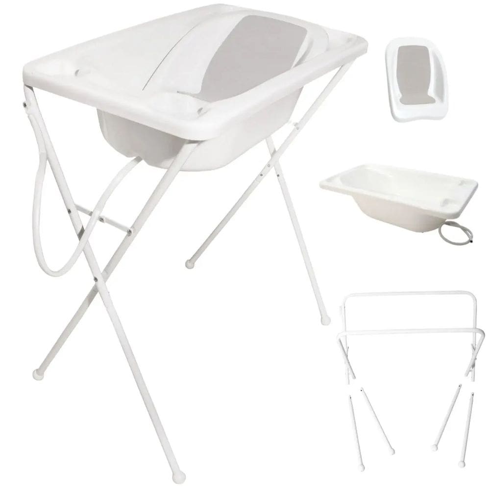 Banheira Bebe Plastica Acqua Trio Branca - Galzerano