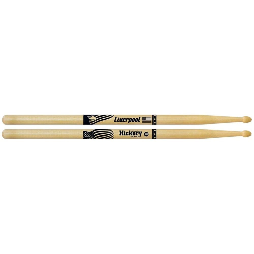 Baqueta Bateria Liverpool American Hickory 2b Ponta Madeira