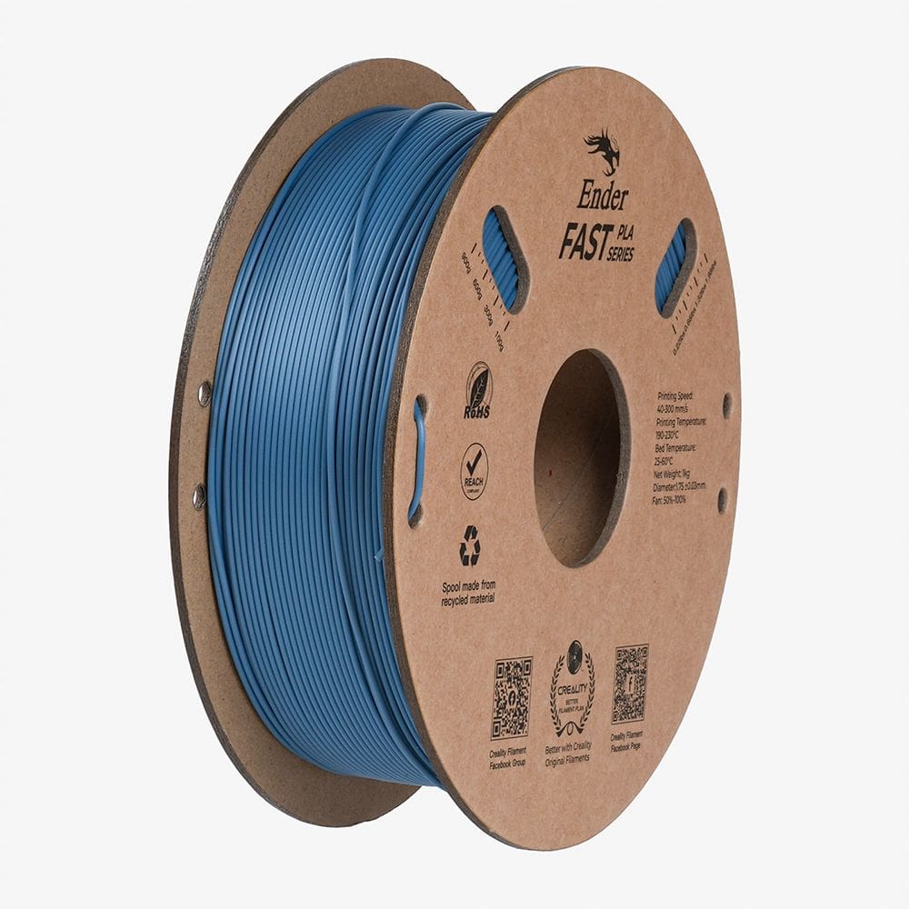 Filamento PLA para Impressora 3D Creality Ender Fast PLA 1 Kg/Rolo 1.75 mm Cinza