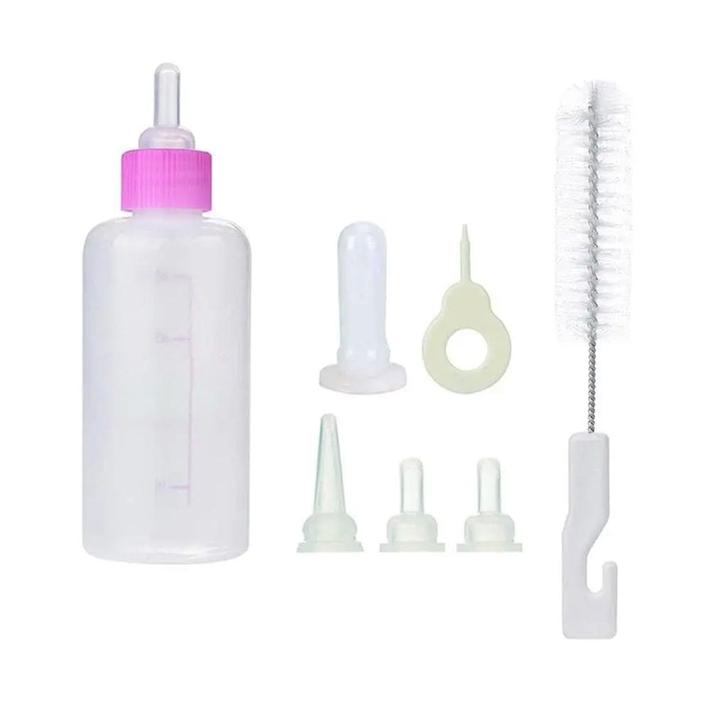 Mamadeira Cao Gato Pet Cachorro Filhote Amamentaçao 60ml Acessorios Animal de Estimaçao Higienico Seguro Resistente