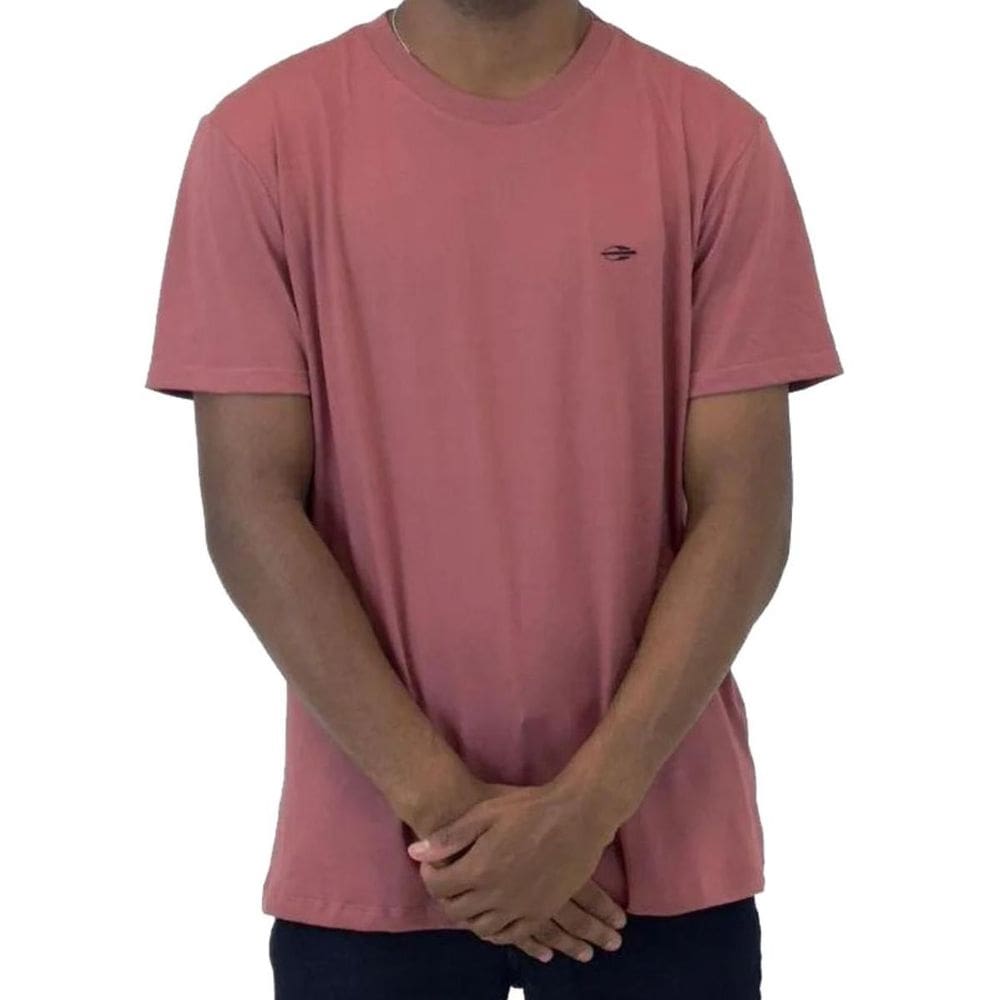 Camiseta Mormaii Básica Manga Curta Masculina - Rosa Antigo