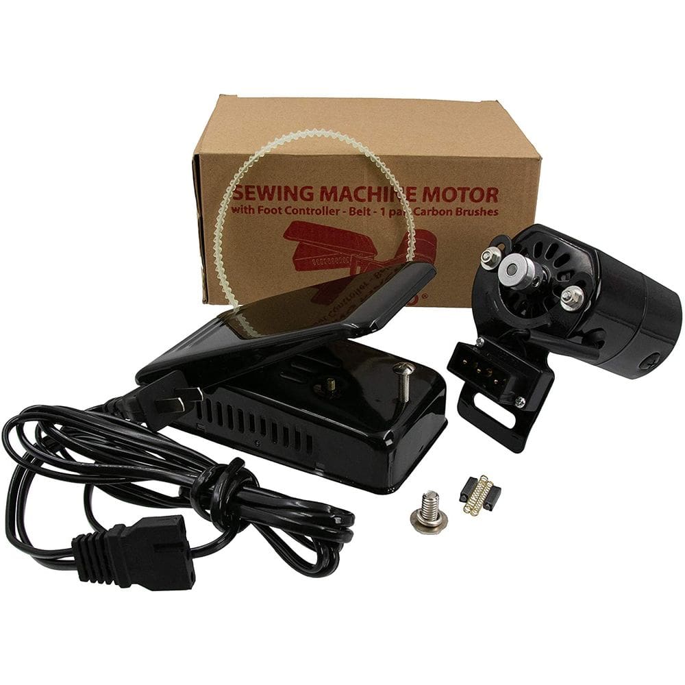 Motor p/ máquina Doméstica Universal -Singer etc Preto 220V