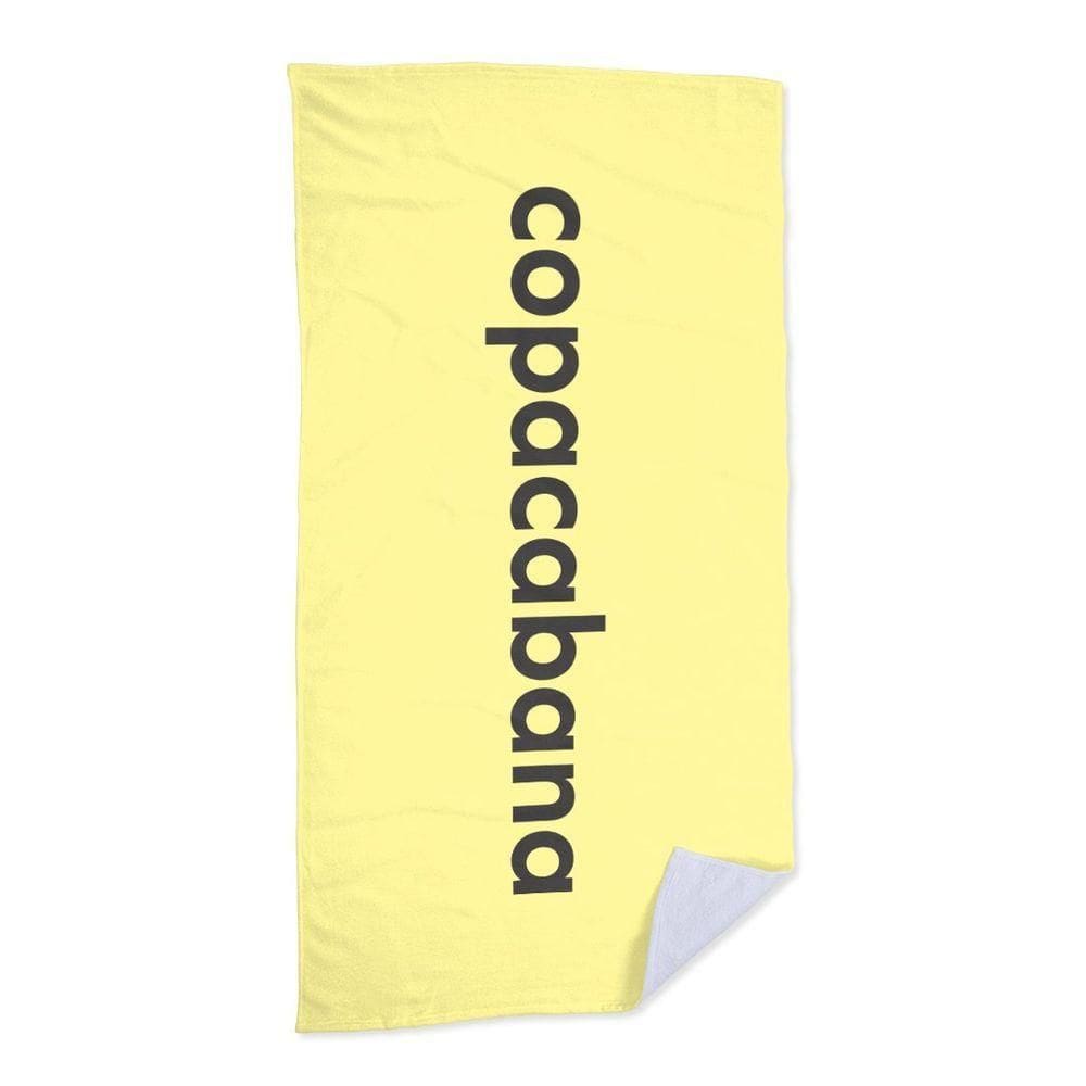 Toalha De Praia - Praia De Copacabana Amarelo