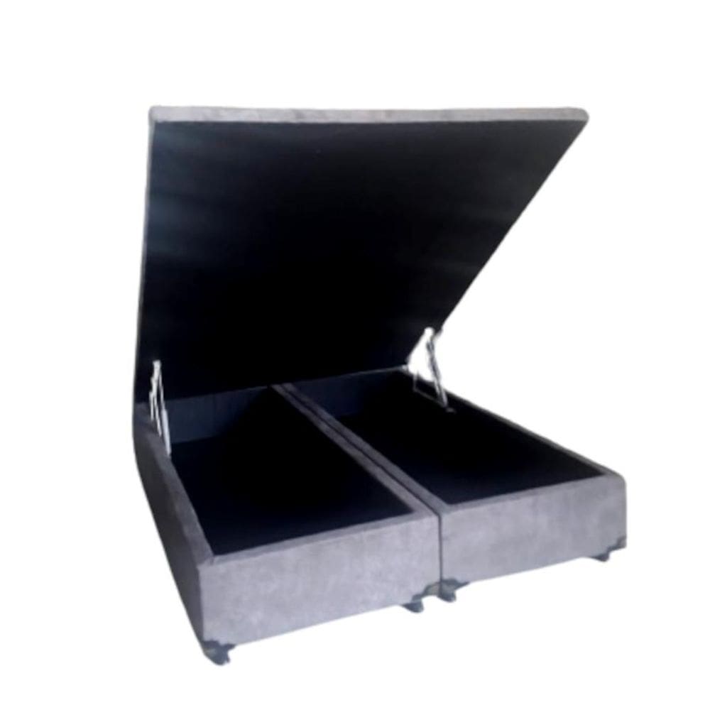 Cama Box Baú Viúva Bipartido Blindada 128x188x40cm