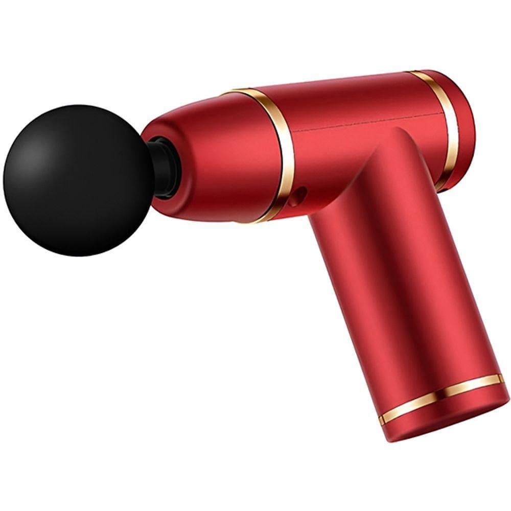 Mini Massageador Elétrico Profissional 4 Em 1 Vermelho
