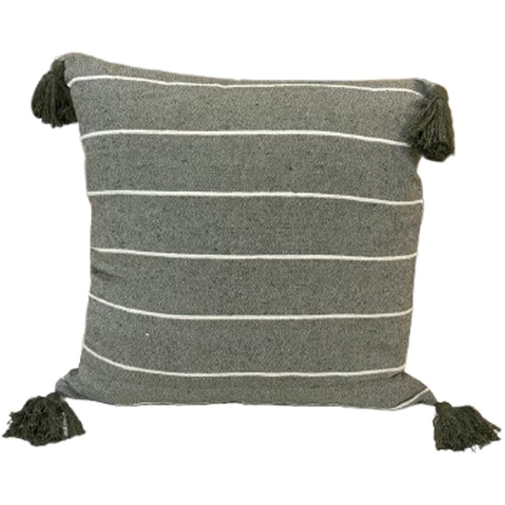 Kit 2 Capa de Almofada Pompom Decorativa 45x45cm