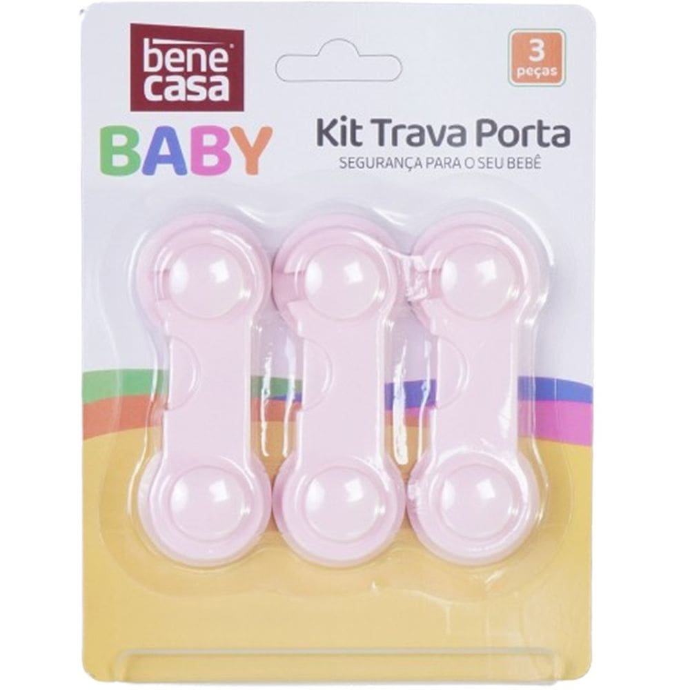 Kit Trava Porta 3 Peças para Bebês e Crianças