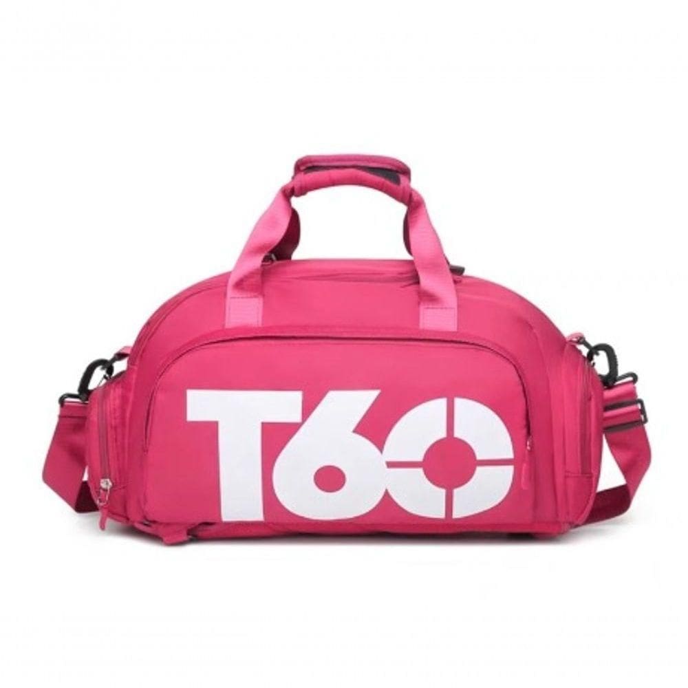 Bolsa Academia Fitness Mala De Viagem Mochila Transversal Treino Gênero Rosa