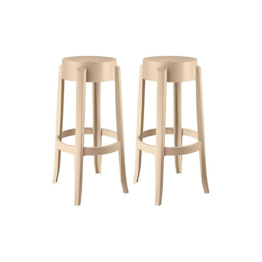 Kit 2 Banqueta De Cozinha Shine Uz8007 2 Un Capuccino - Kappesberg