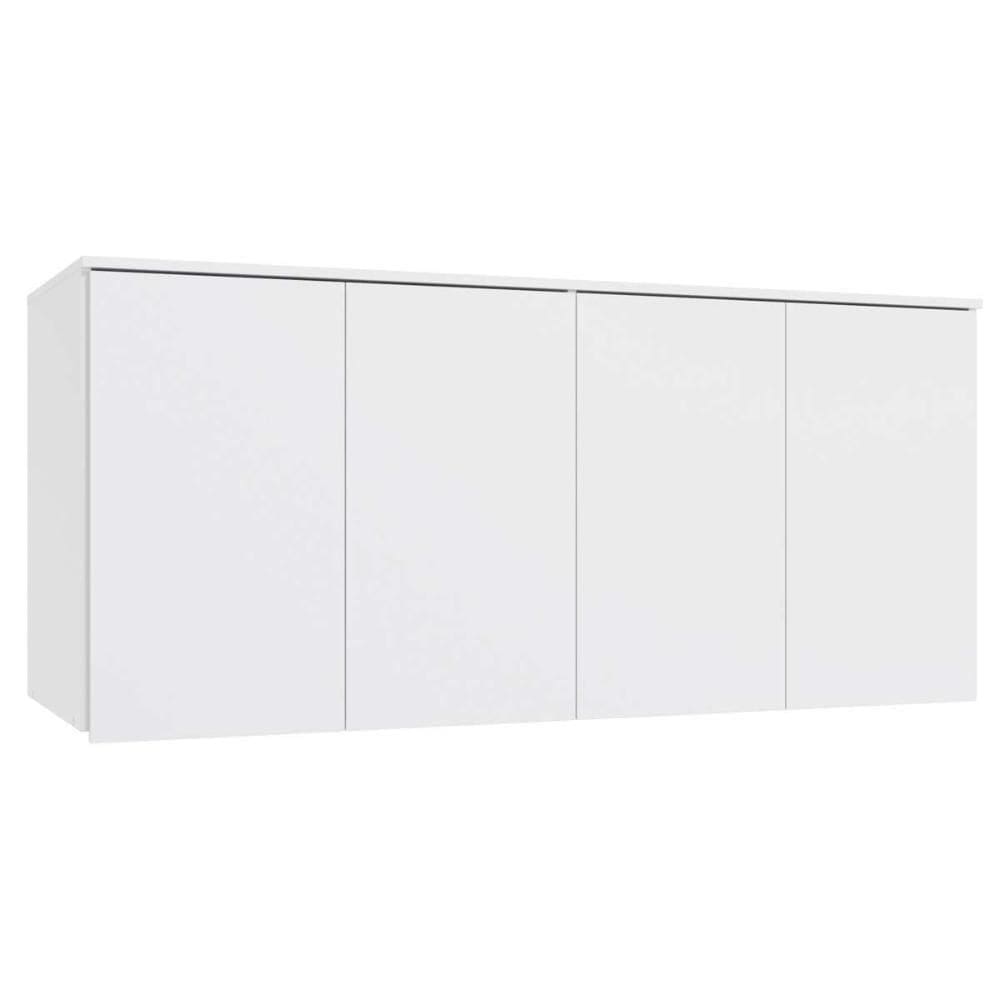 Módulo De Quarto Adapt Armário Ponte Aéreo Casal N542 Adapt C- 4 Portas Branco - Kappesberg