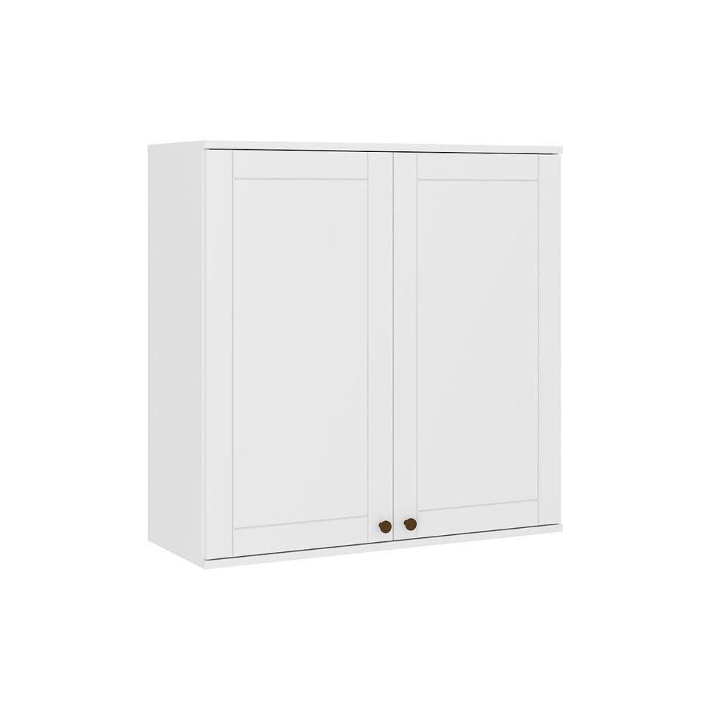Armário Aéreo Para Cozinha Bella 2602 Com 2 Portas 80cm Branco - Carraro
