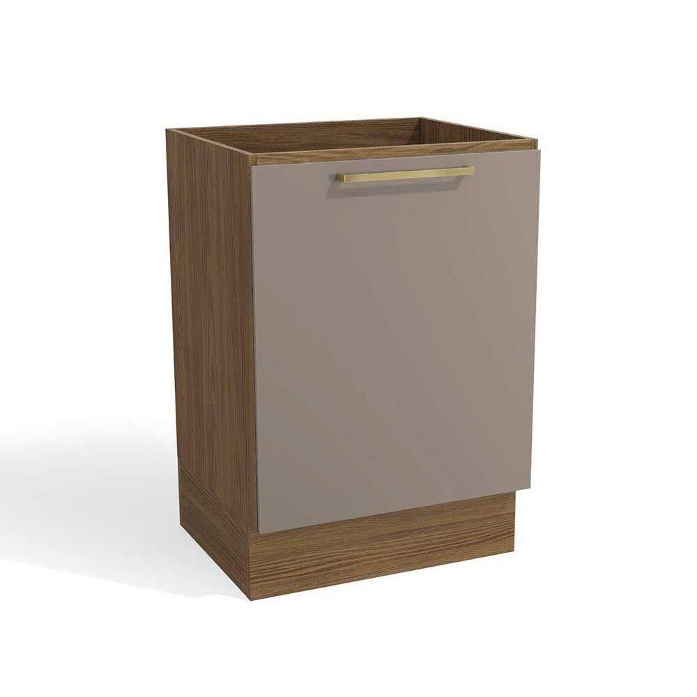 Módulo Cozinha Kappesberg Botanic Balcão Botanic M629 C- 1 Porta S-tampo 60cm Nogueira-fendi - Kappesberg