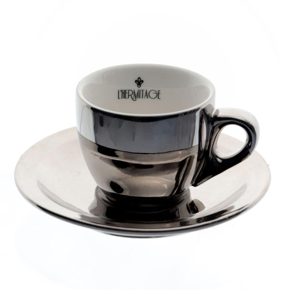 Conjunto Xícaras Com Pires Cafezinho 80ml 12 Peças