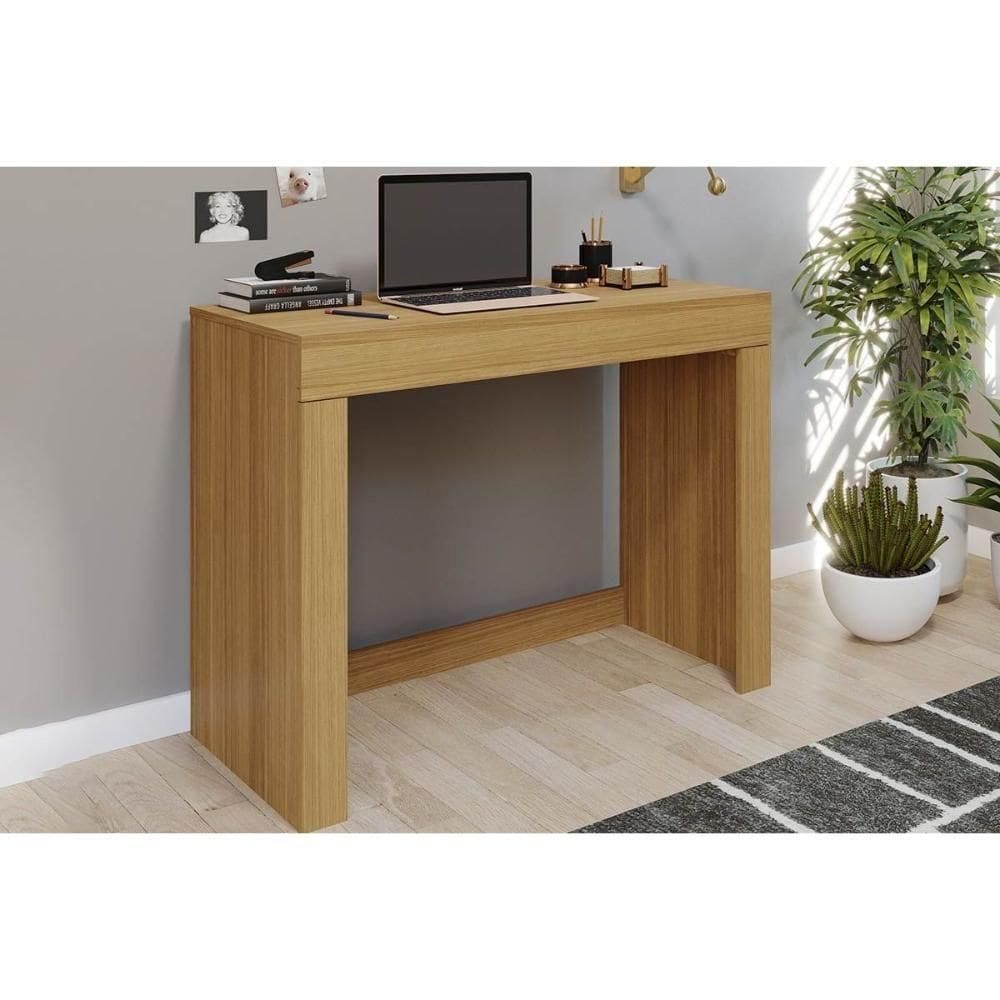 Mesa Escrivaninha Casal Cléo Com 1 Gaveta Nature - Permóbili