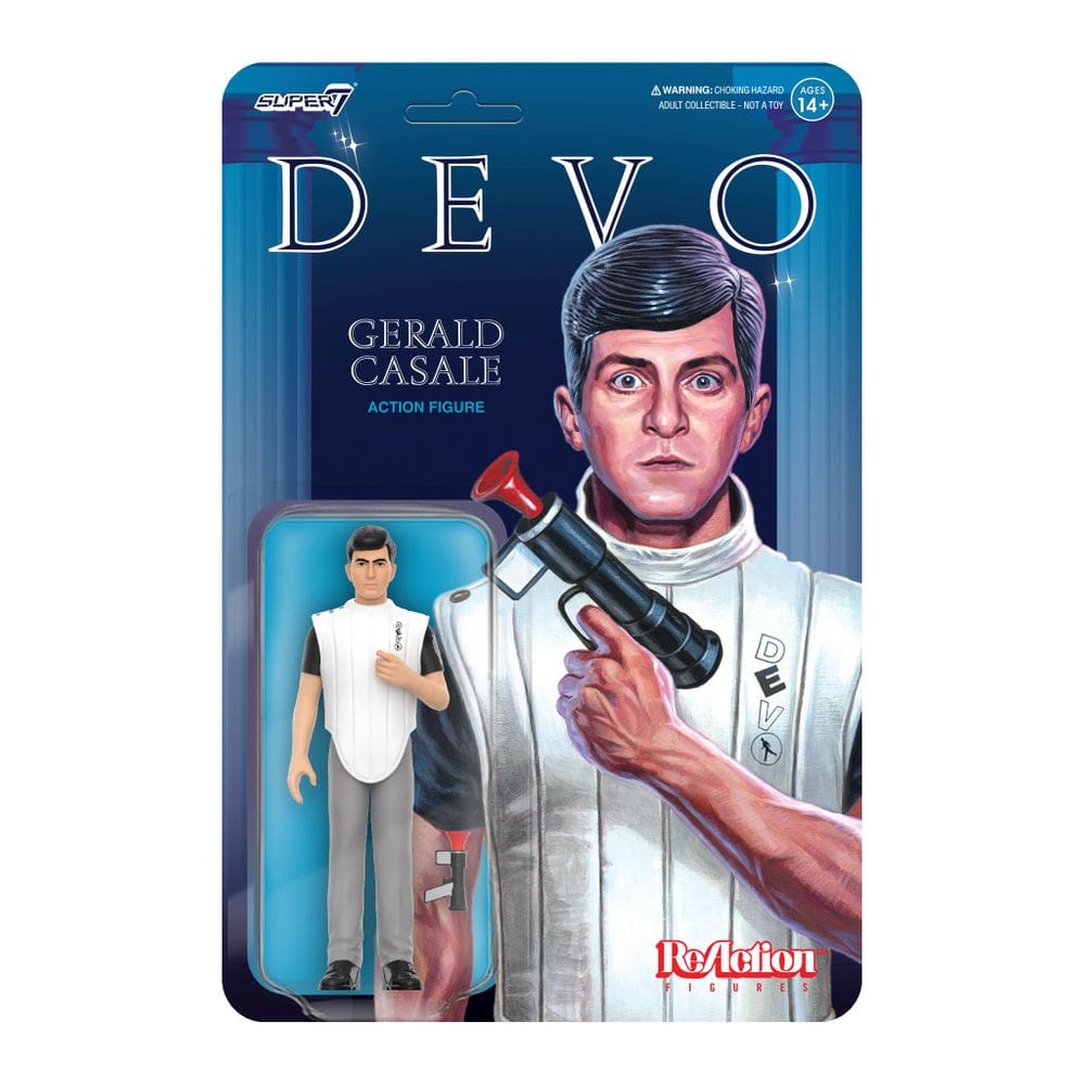 Boneco de ação Super7 Devo Gerald Casale 9,5 cm com acessórios