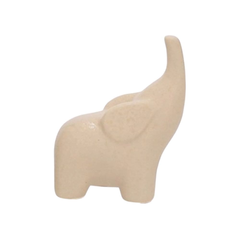 Escultura Elefante Em Ceramica Pequeno