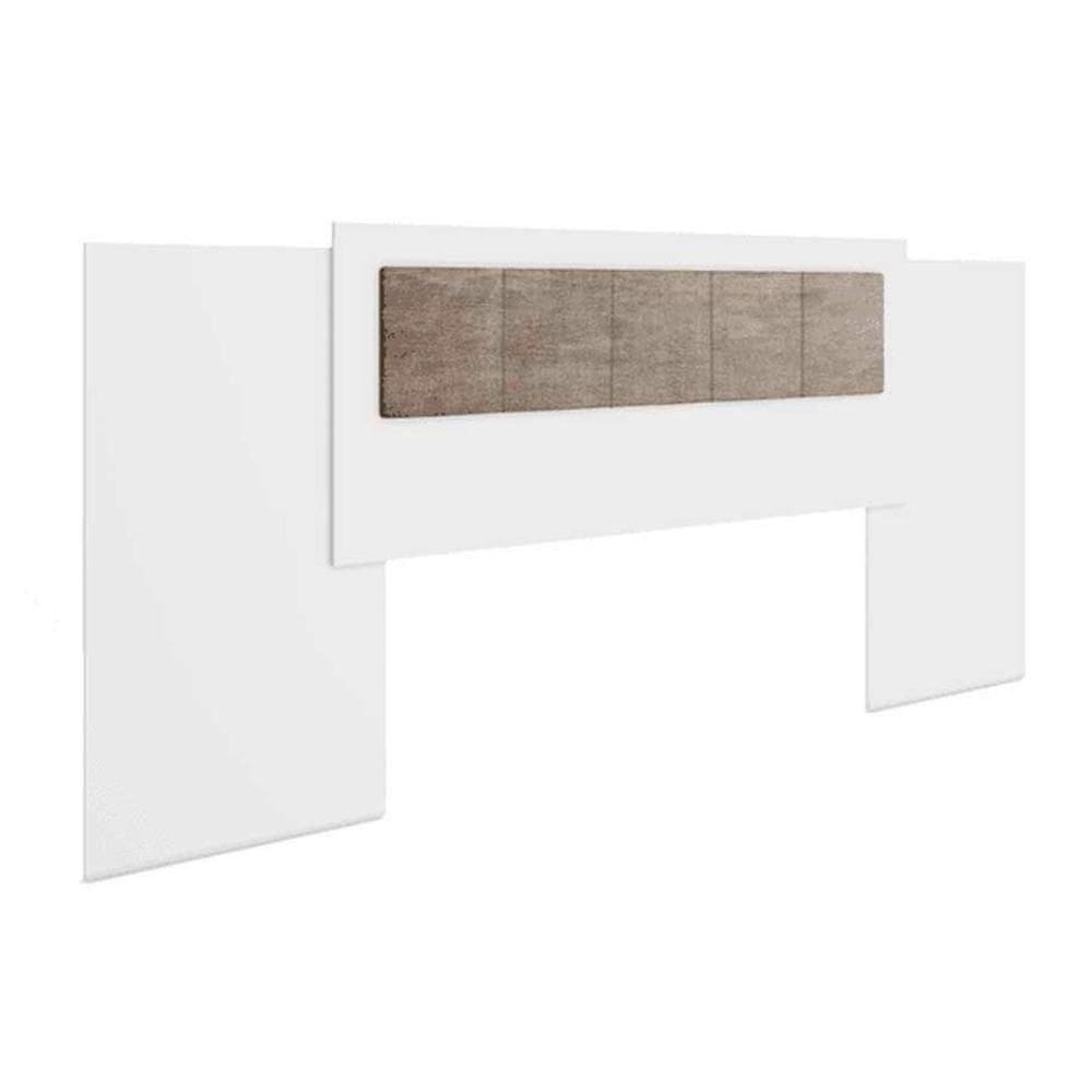 Cabeceira Cama Box Madeirado Casal/queen 1161 Estofada Extensível Branco - Carraro