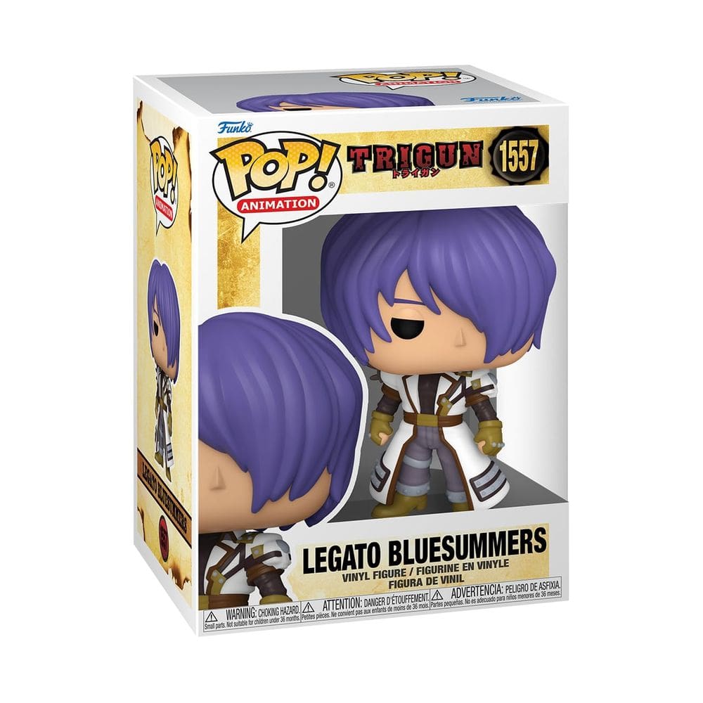 Funko Pop! Figura de animação Trigun Legato Bluesummers de 10,5 cm