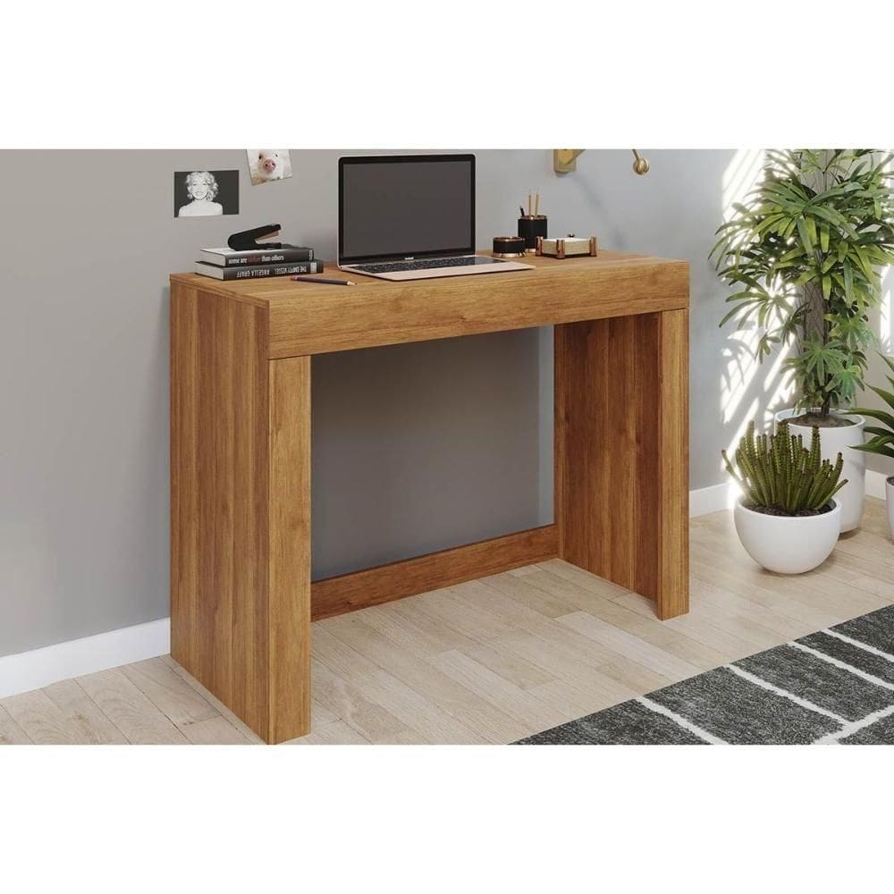 Mesa Computador Escrivaninha Cléo 1 Gaveta Cinamomo - Permóbili