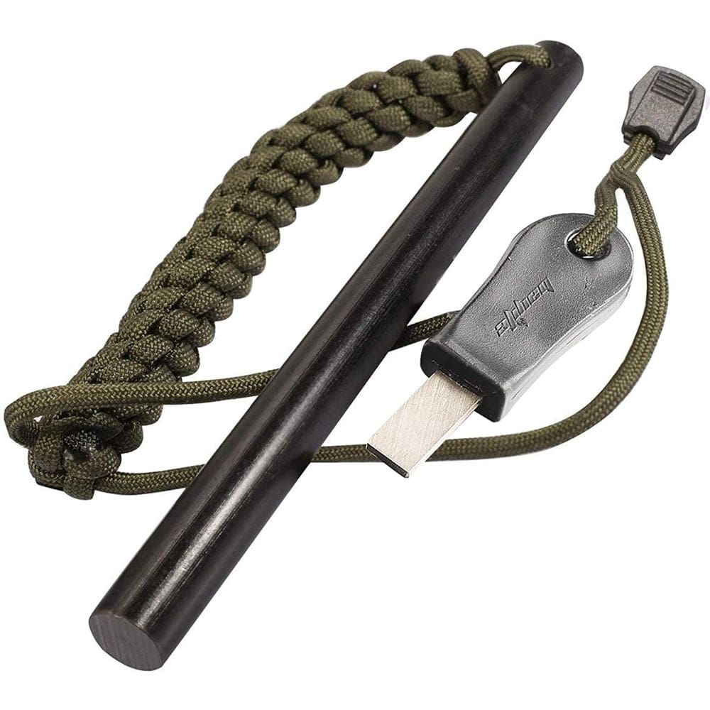 Haste de 15,3 cm em aço sílex perfurada Fire Starter Bayite Survival