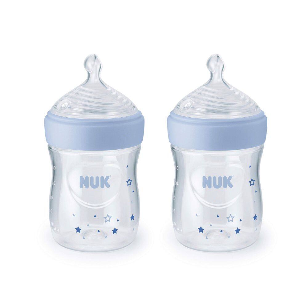 Mamadeiras NUK Simply Natural, pacote com 2 biberões, 150 ml